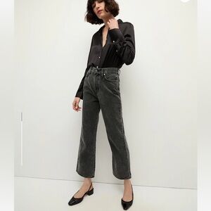 VB Dylan Rhinestone-Stripe Straight-Leg Jean